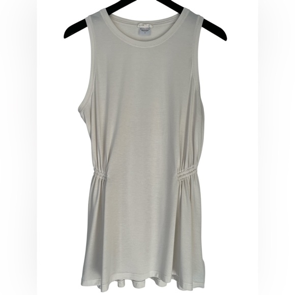 Athleta Sleeveless Mini Dress Size Large Cream - Picture 1 of 6